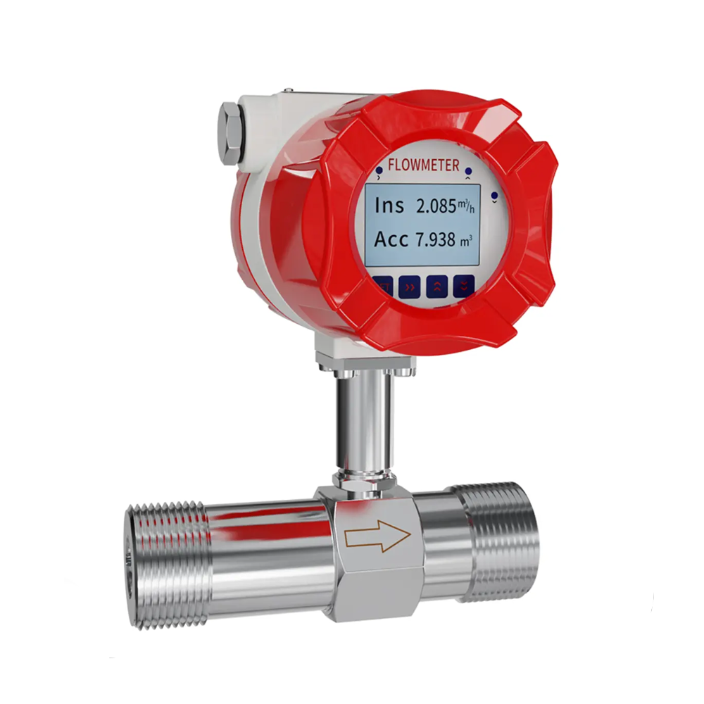 MEDIDOR DE FLUJO TIPO TURBINA CON CONEXIÓN ROSCADA